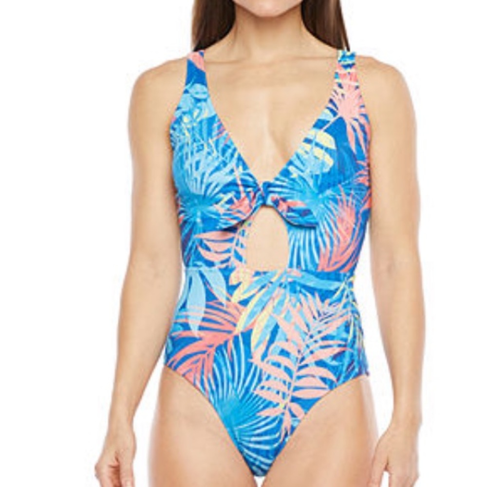 Swim Womens printed Leaf One Piece Swimsuit
